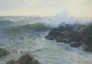 Lionel Walden Crashing Surf, oil painting by Lionel Walden oil painting